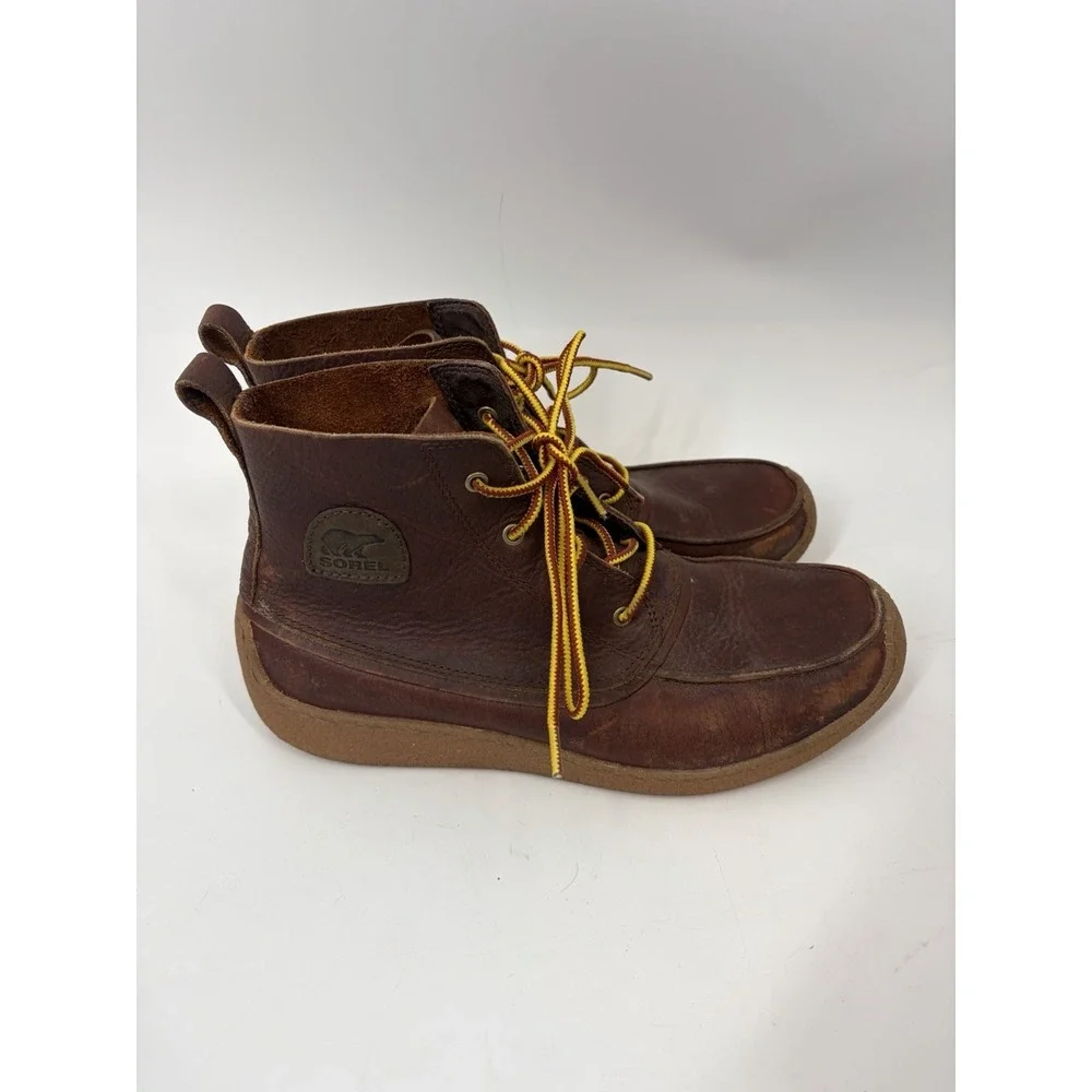 Sorel‎ Chugalug Chukka Boots Men's 9.5 Brown Leather Crepe Sole Casual